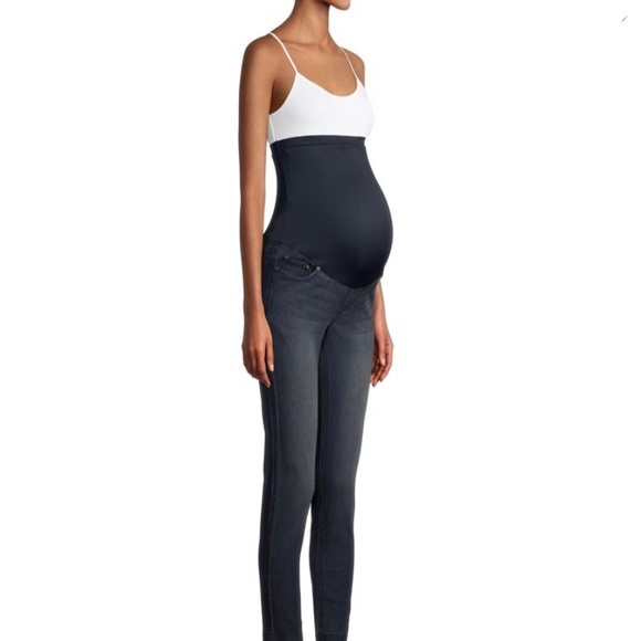 Maternity Oh! Mamma Skinny Jeans with Open Hem medium (NEW no tag 🏷) - Picture 4 of 13